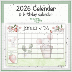 Mouse calendar 2026