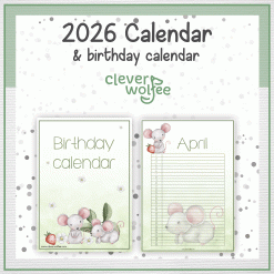 Alternative view of Mouse calendar 2026