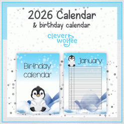 Alternative view of Penguins calendar 2026