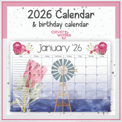 Proteas and windmill calendar 2026