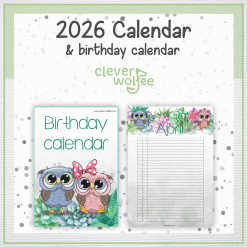 Alternative view of Owl calendar 2026