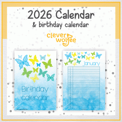 Alternative view of Butterflies calendar 2026