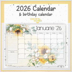 Sunflower calendar 2026