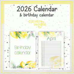 Alternative view of Lemons calendar 2026