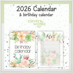 Alternative view of Succulents calendar 2026