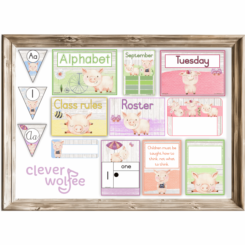 Class theme - pigs - Image 2