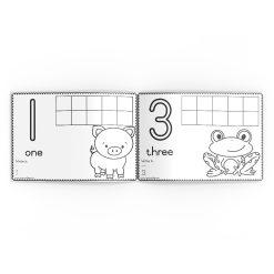 Alternative view of Play dough number cards