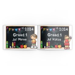 Alternative view of Eerste dag van skool plakkaat - seun