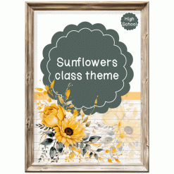 High School Class Theme - Sunflowers