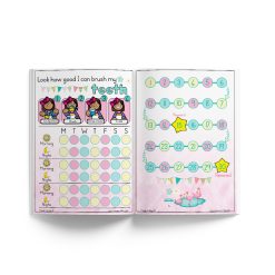 Alternative view of Toothbrush reward chart for girls