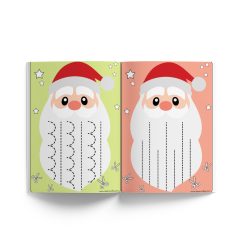 Alternative view of Santa Claus cutting cards
