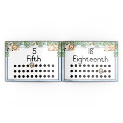 Alternative view of Ordinal numbers - Safari animals