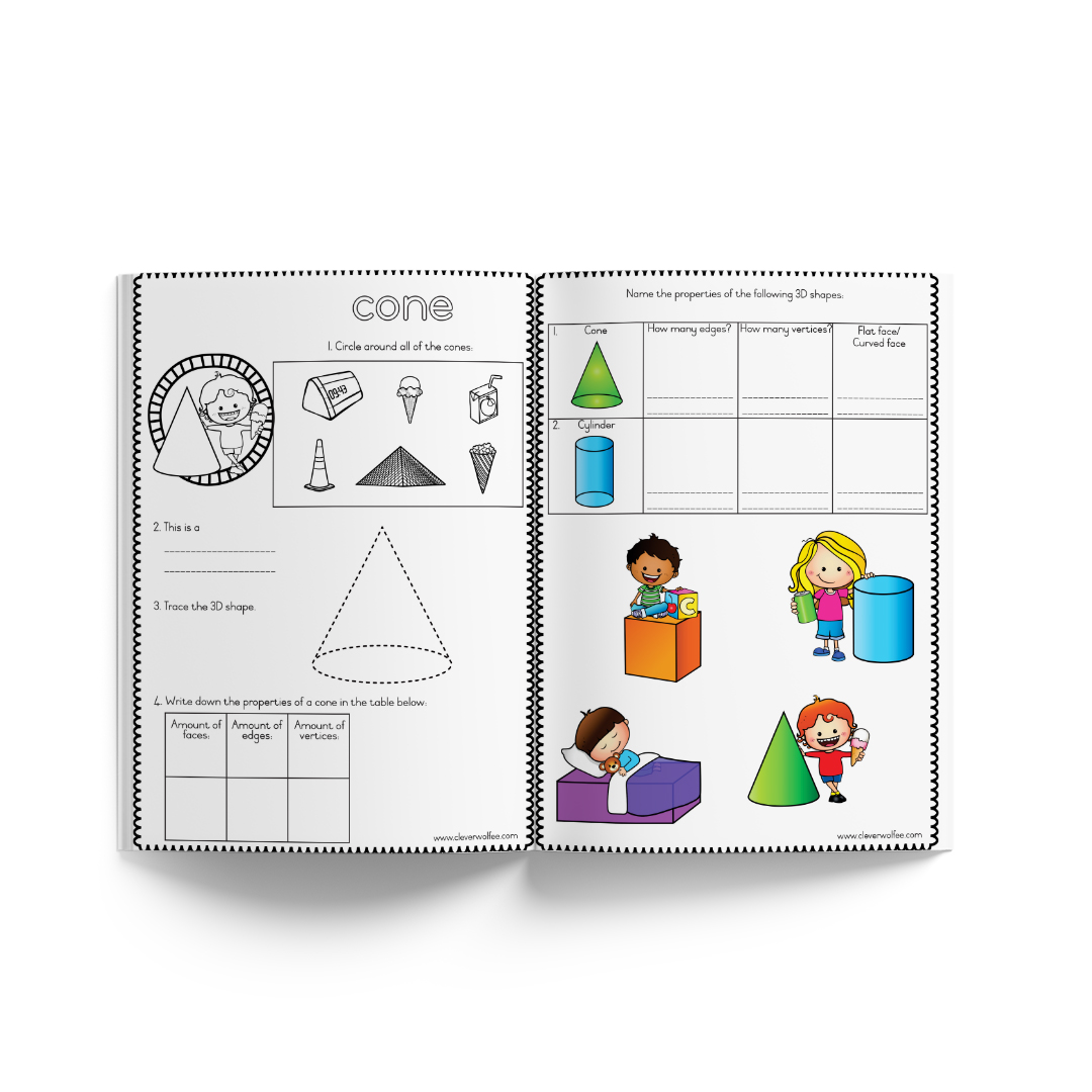 Grade 4 Mathematics Basic book 3 - 2D and 3D shapes - Image 3