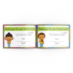 Alternative view of Appreciation certificates