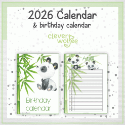 Alternative view of Panda calendar 2026